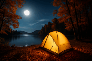 足音テント 深夜の恐怖体験