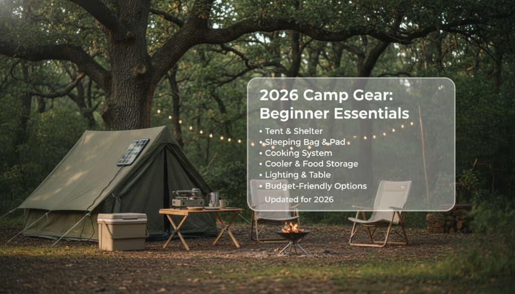 2026年キャンプギア初心者の必要装備リストと予算の目安