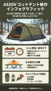 AS2OV コットテント 新作！2026年ギア4選解説