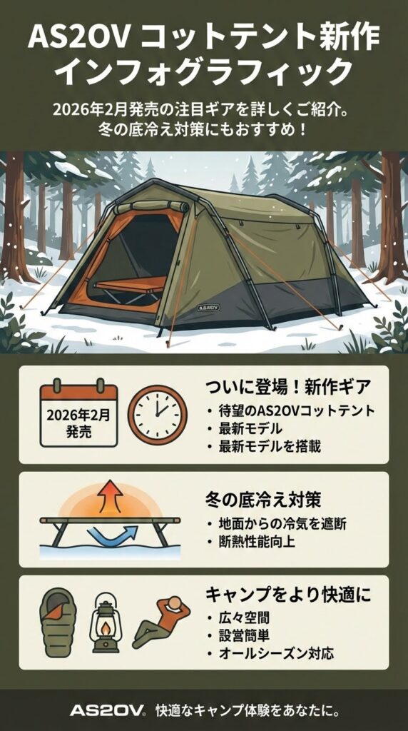 AS2OV コットテント 新作！2026年ギア4選解説