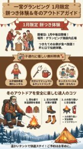 一宮 グランピング 餅つき 子連れで楽しむ1月の限定企画