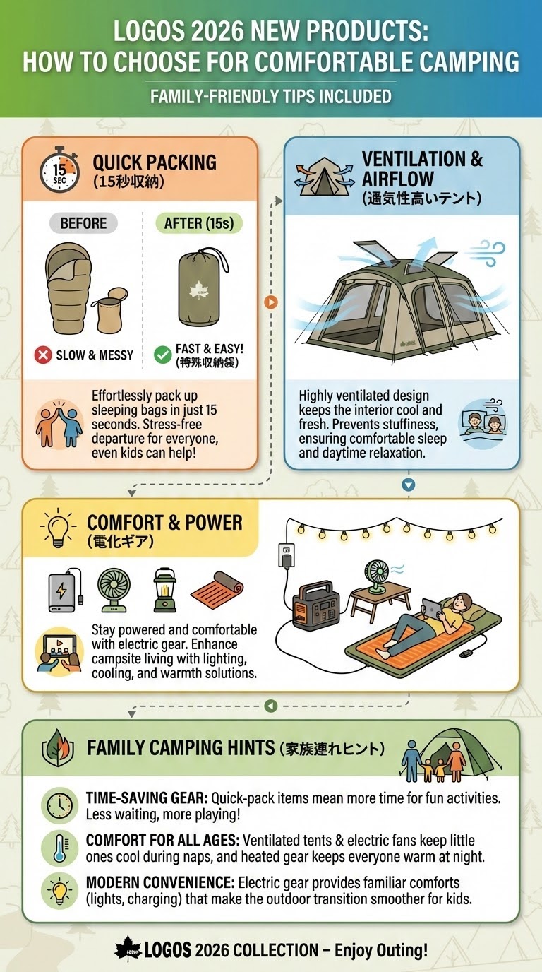 ロゴス2026新製品の選び方！注目の新作を比較