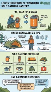 ロゴス つめこみシュラフバッグ ソロキャンプ最速撤収