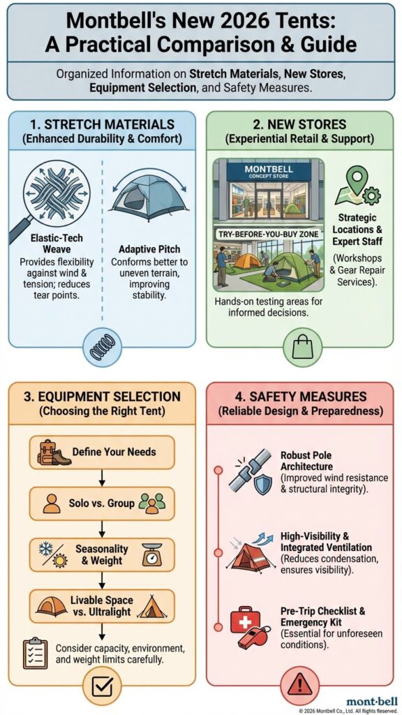 モンベル 2026 新作 テント 比較 最新情報