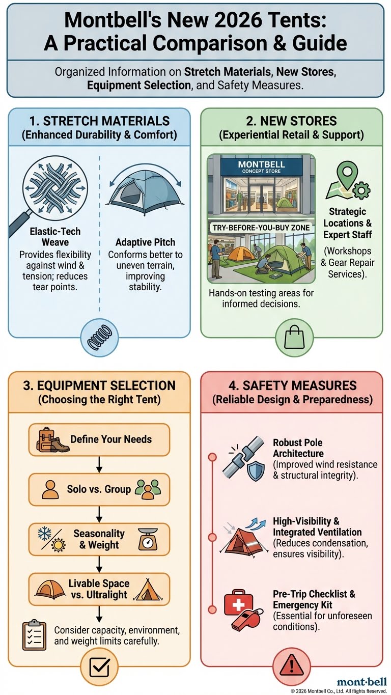 モンベル 2026 新作 テント 比較 最新情報