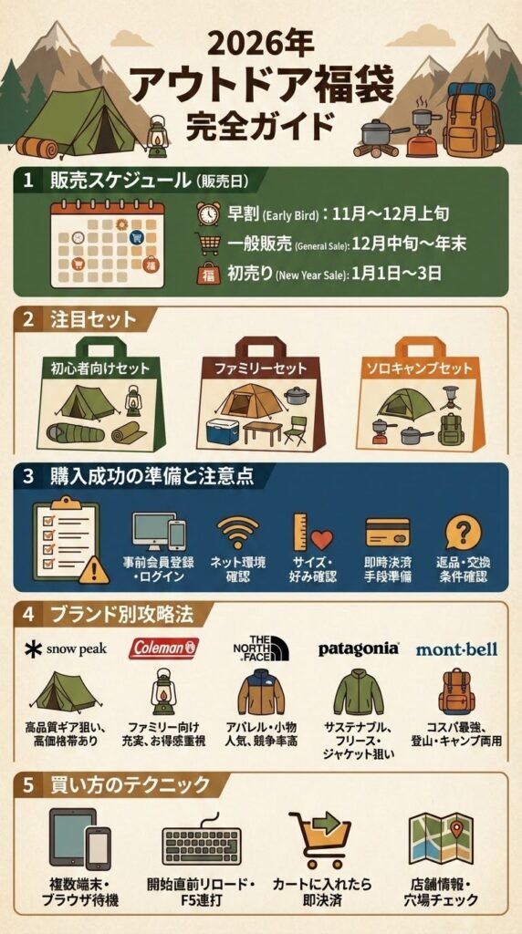 アウトドア福袋 中身 2026まとめ