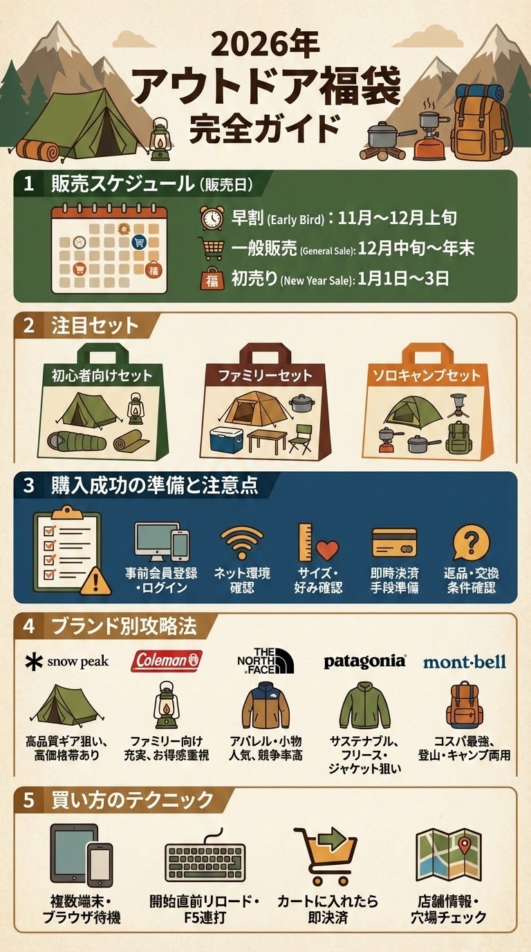 アウトドア福袋 中身 2026まとめ