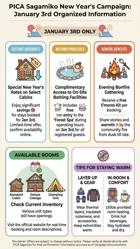 PICAさがみ湖 新春キャンペーン 料金まとめ