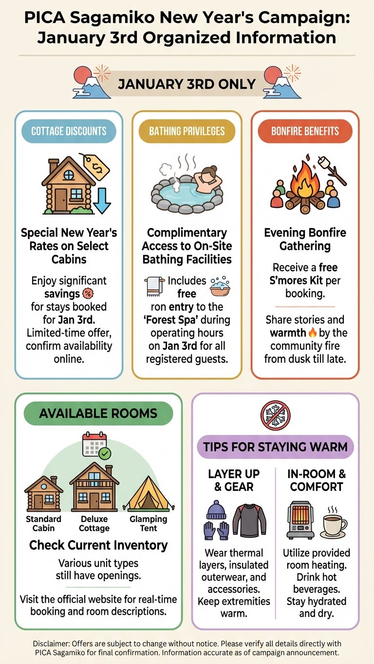 PICAさがみ湖 新春キャンペーン 料金まとめ