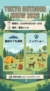 TOKYO OUTDOOR SHOW 2026 開催日
