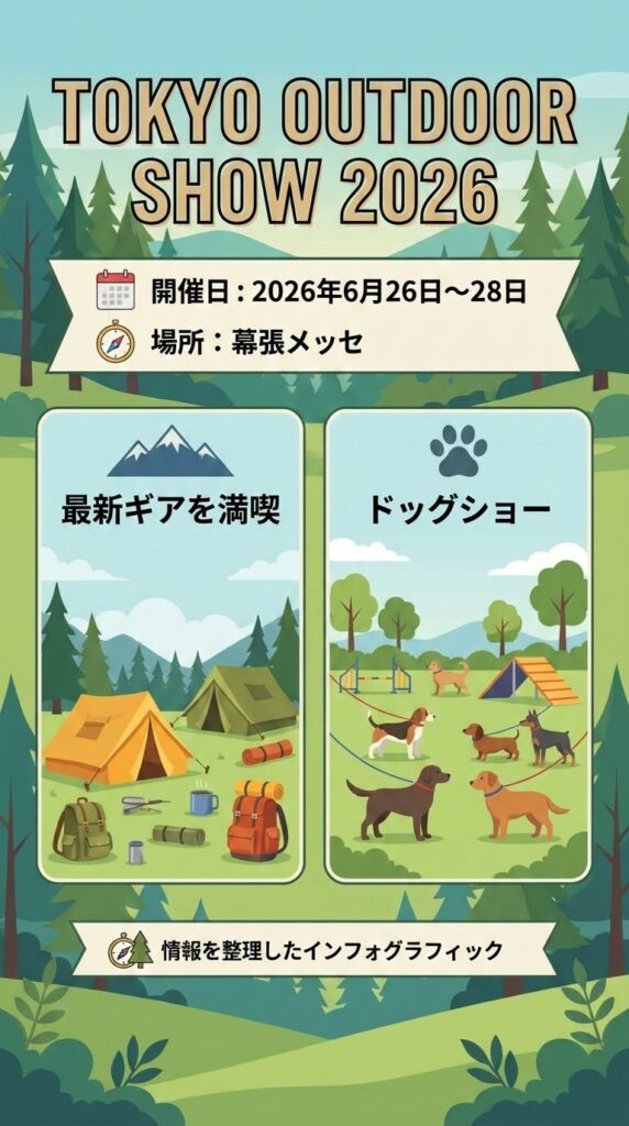TOKYO OUTDOOR SHOW 2026 開催日