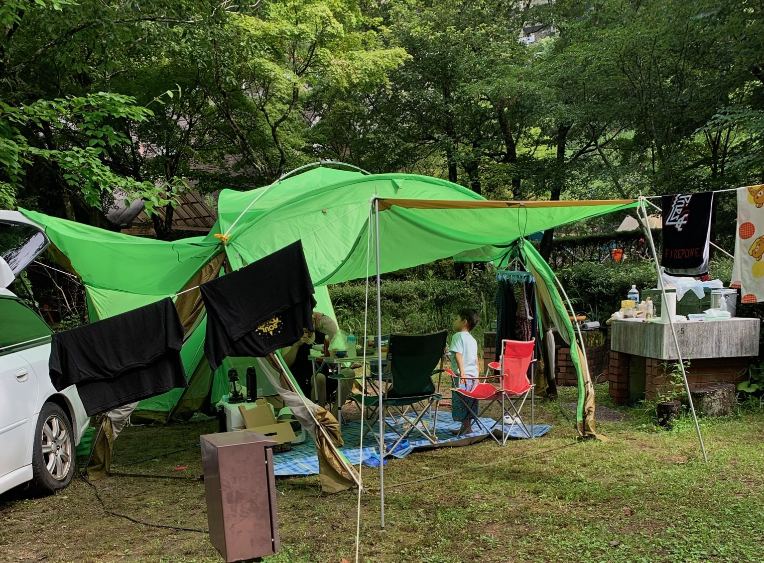 ほしふるみさくぼキャンプ風景
