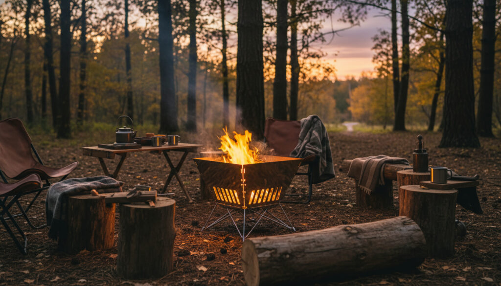 キャプテンスタッグ ヘキサ ステンレス ファイアグリル ゴールド レビュー