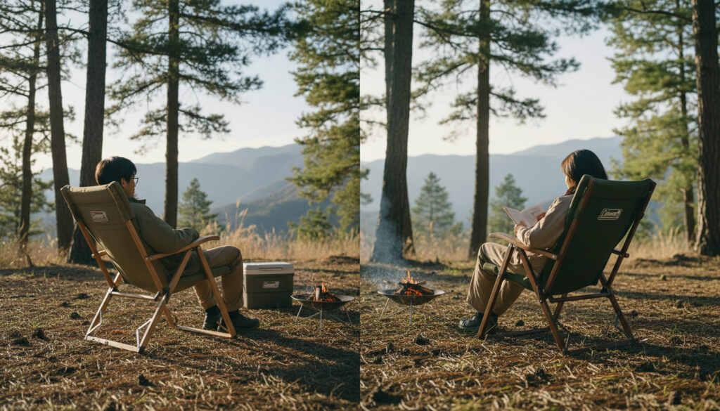 コールマン レイチェア NX18 と 3025 の違いを比較