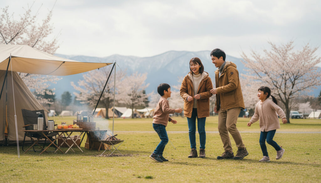 関東 3月 連休 ファミリー向け キャンプ場 予約術
