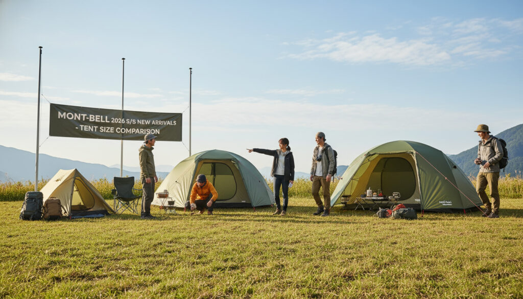 モンベル 2026春夏新作 テント サイズ比較と注目ギア9選