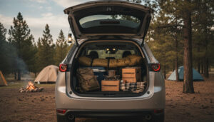 cx-5 新型 内装は車中泊向き？キャンプでの使い勝手