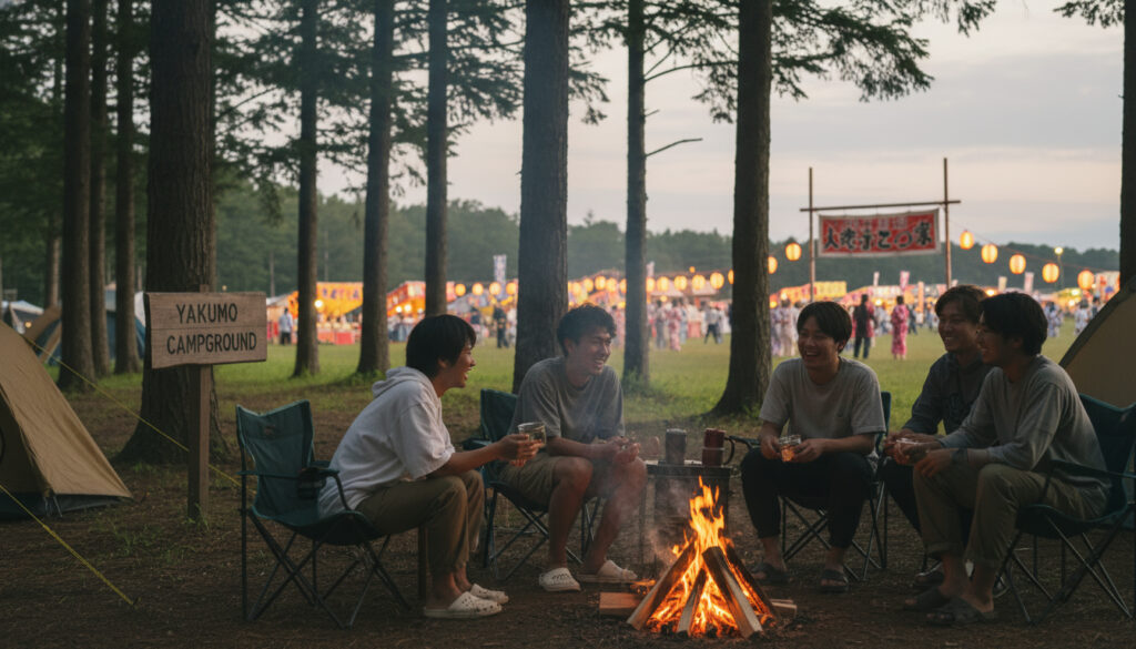 キャンプ場予約！北海道八雲町で祭りとキャンプを楽しむ